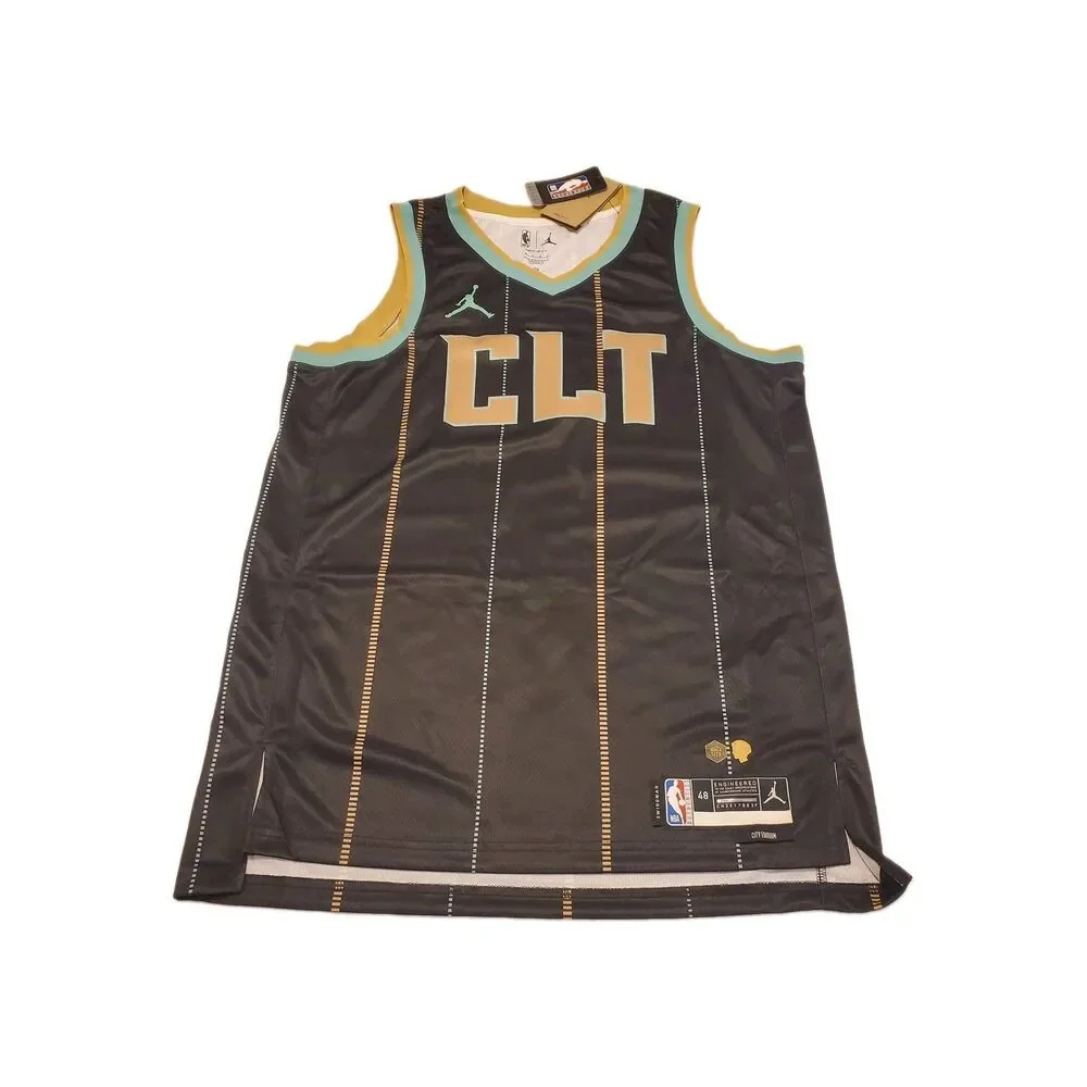 NEW Charlotte Hornets City Edition CLT Tank Jersey NBA Mens Sz L 48 Buzz City